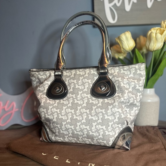 Celine Handbags - Celine Horse Carriage PVC Handbag
